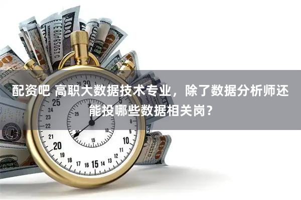 配资吧 高职大数据技术专业，除了数据分析师还能投哪些数据相关岗？