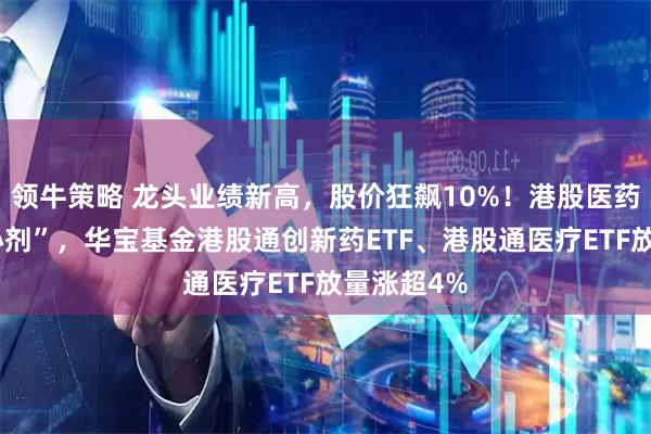 领牛策略 龙头业绩新高，股价狂飙10%！港股医药获注“强心剂”，华宝基金港股通创新药ETF、港股通医疗ETF放量涨超4%