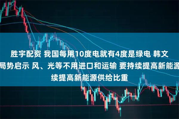 胜宇配资 我国每用10度电就有4度是绿电 韩文秀谈国际局势启示 风、光等不用进口和运输 要持续提高新能源供给比重