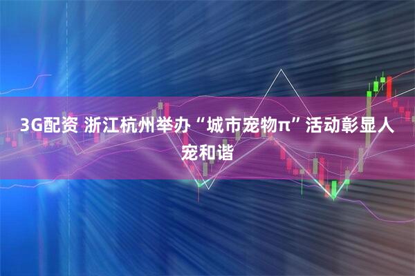 3G配资 浙江杭州举办“城市宠物π”活动彰显人宠和谐