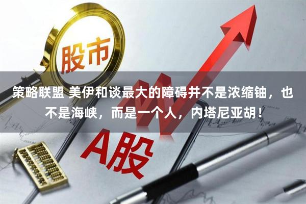 策略联盟 美伊和谈最大的障碍并不是浓缩铀，也不是海峡，而是一个人，内塔尼亚胡！