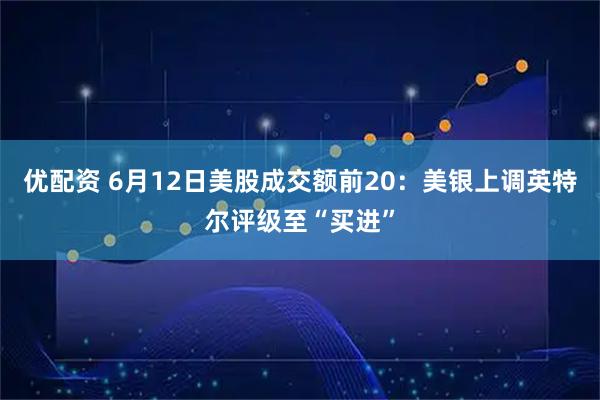 优配资 6月12日美股成交额前20：美银上调英特尔评级至“买进”