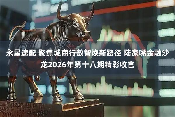 永星速配 聚焦城商行数智焕新路径 陆家嘴金融沙龙2026年第十八期精彩收官