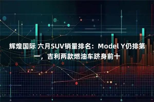 辉煌国际 六月SUV销量排名：Model Y仍排第一，吉利两款燃油车跻身前十