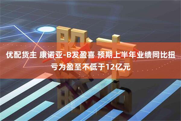 优配货主 康诺亚-B发盈喜 预期上半年业绩同比扭亏为盈至不低于12亿元